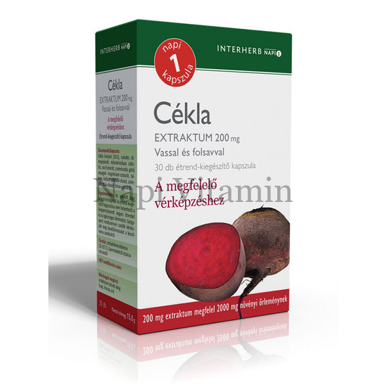 Interherb Napi 1 Cékla Extraktum 200mg 30x